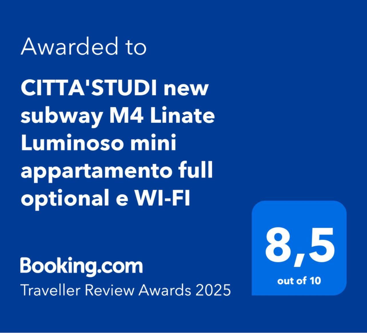 Citta Studi M4 Subway Linate, City Center 10 Min, Luminoso Appartamento Full Optional Wi-Fi Milano Exteriör bild